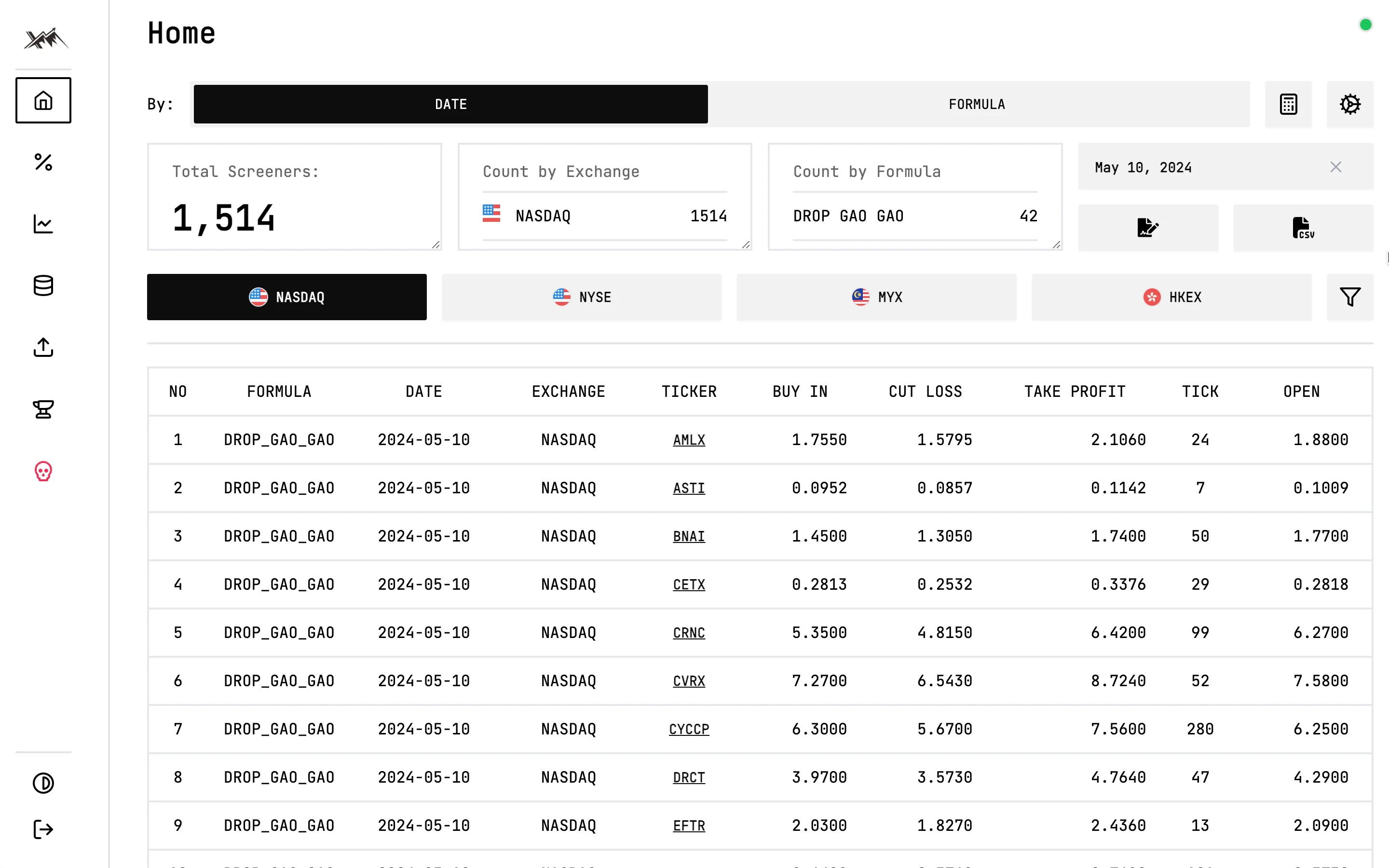 ProX — Stock Trading project by Intuito Studio